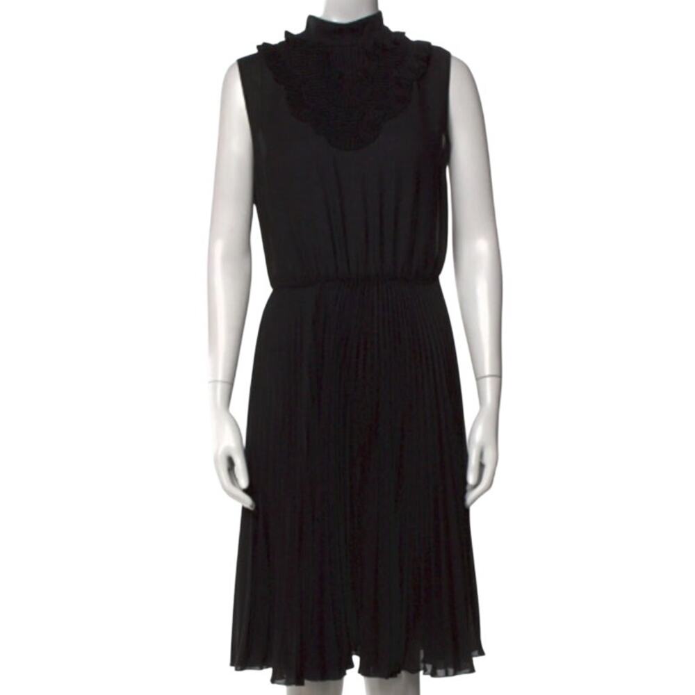 Prada 2018 Knee Length Dress S IT38 Pleated Accents Resort 2018 Collection *flaw